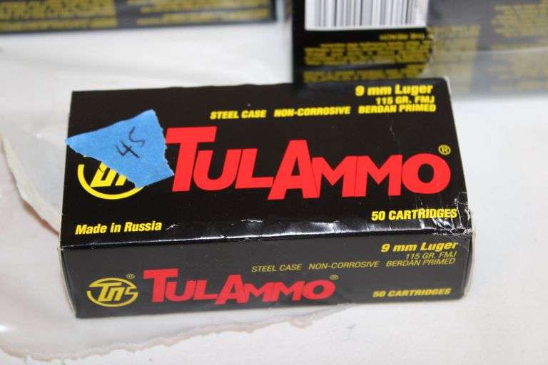 TulAmmo, 9mm Luger, 115 gr. FMJ