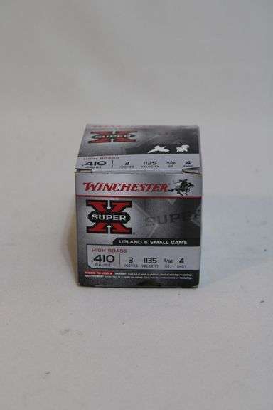 Winchester 410 gauge, 3", No. 4 shot