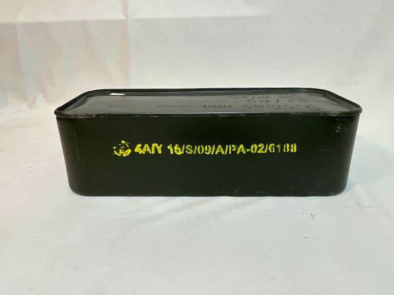 Military 5.56x45mm ammo in original can
