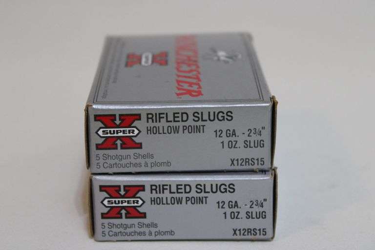 Winchester 12 gauge, HP slugs