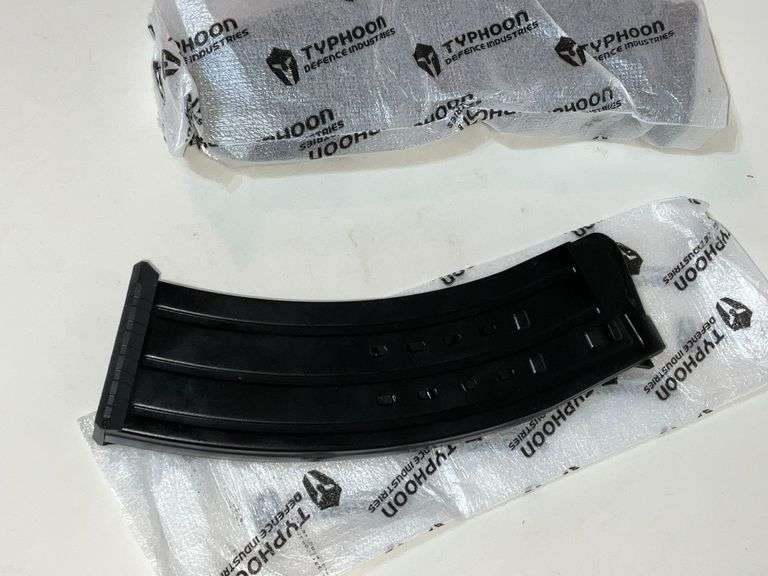 Pair of 12 gauge shotgun Typhoon magazines