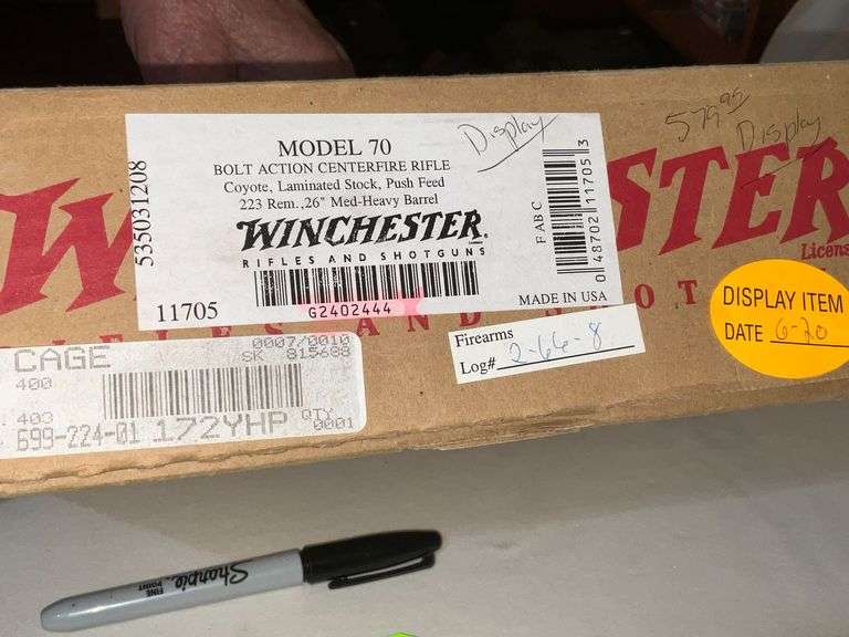 Winchester Model 70 HV .223 REM rifle