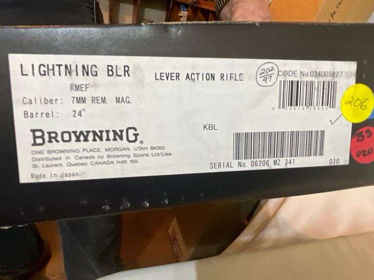 Browning Lightning BLR 7mm Mag rifle
