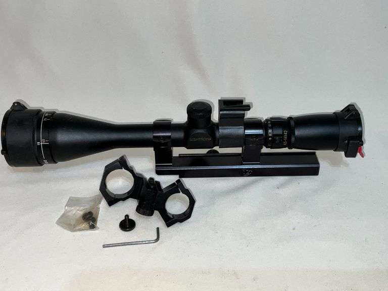 Sightron 4.5-14x42 with B-square mount with accessories