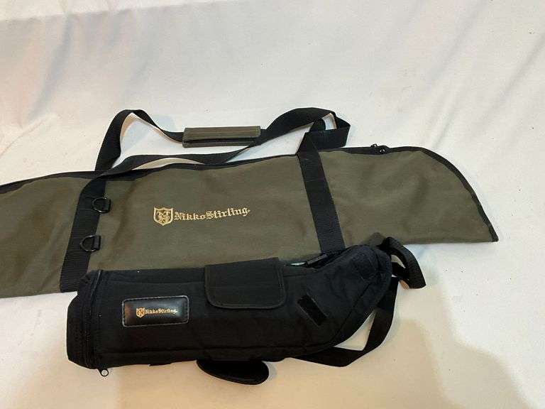Nikko Stirling soft sided gun case and spotting scope case