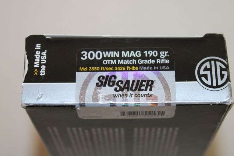 SigSauer 300 WIN MAG, 190 gr.
