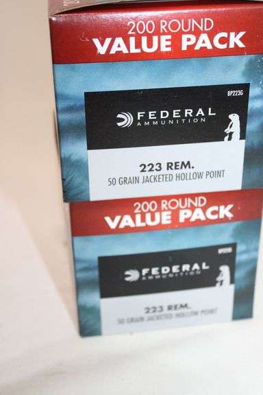 Federal .223 REM ammunition, 50 gr. JHP