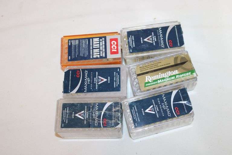 Assortment of .22 Mag ammunition