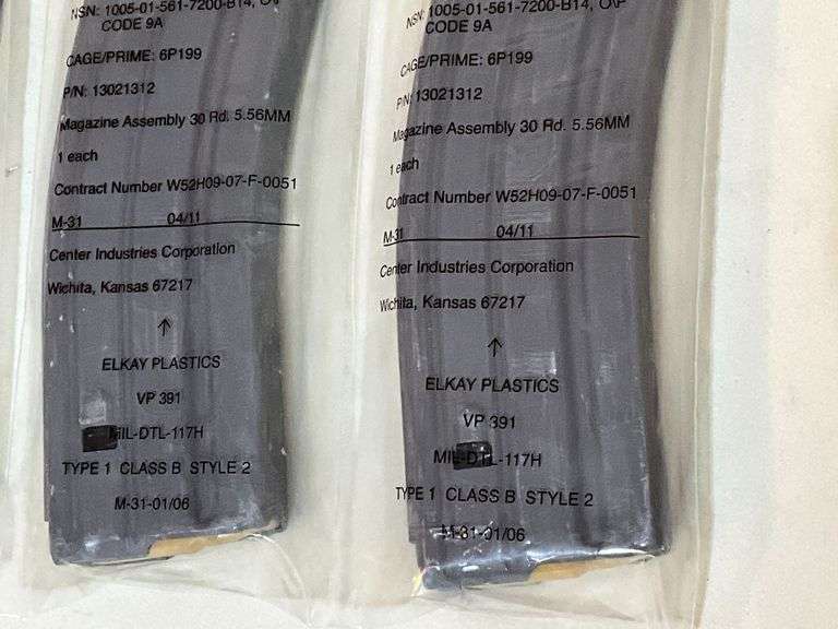 Three Magazines 30 round 5.56mm