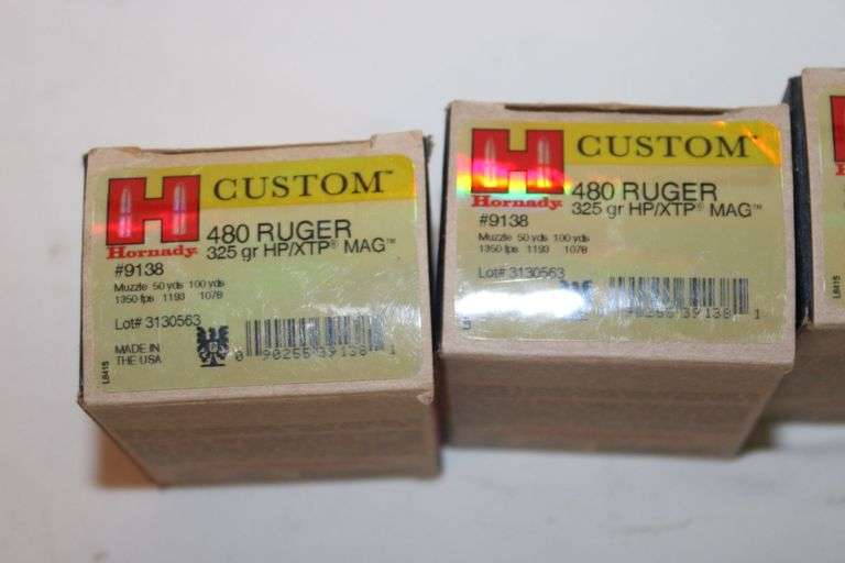 Hornady 480 Ruger, 325 gr. HP/XTP Mag