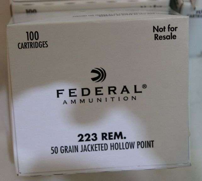 Federal .223 REM ammunition, 50 gr. JHP