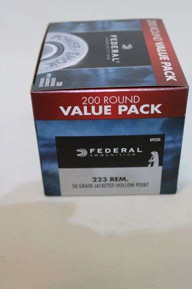 Federal .223 REM ammunition, 50 gr. JHP