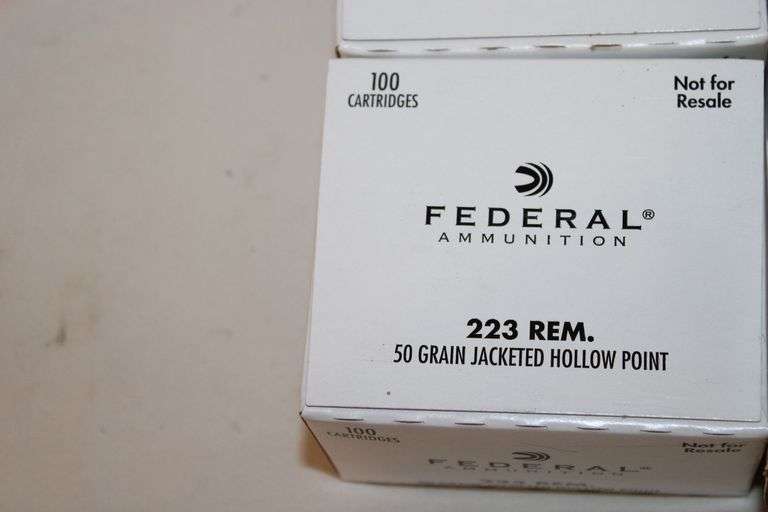 Federal .223 REM ammunition, 50 gr. JHP