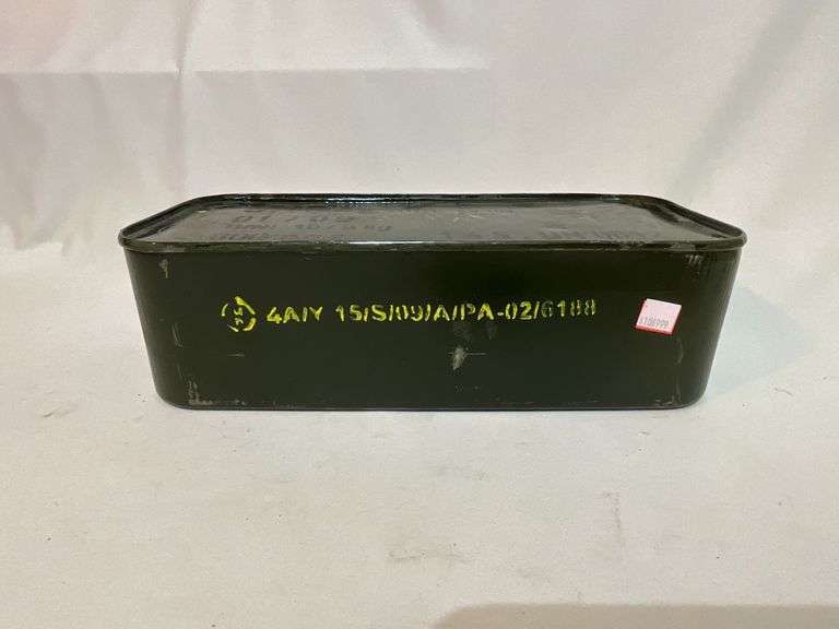 Military 5.56x45mm ammo in original can