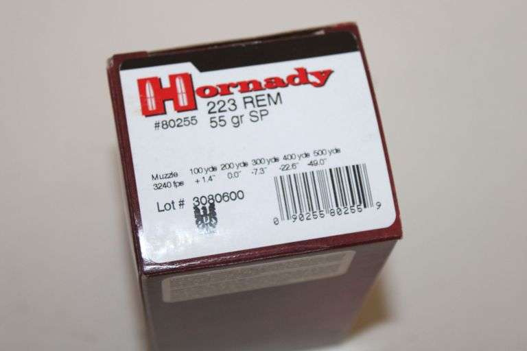 Hornady 223 REM, 55 gr. SP