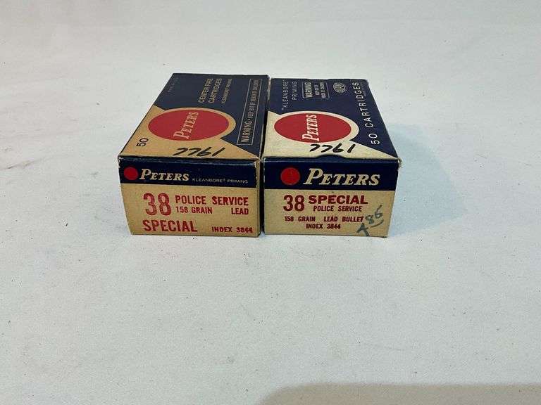 Peters .38 special police service 158 grain lead bullet