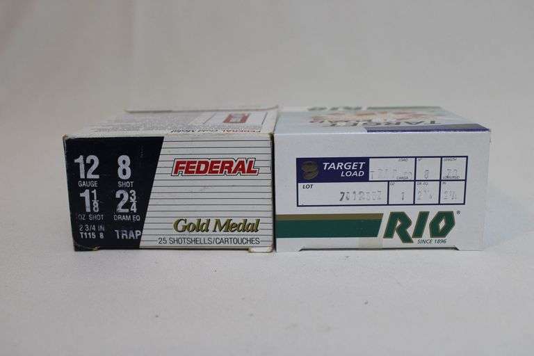 Rio target load, 12 gauge,8 shot, 2 3/4" shotgun shells, 25 rounds