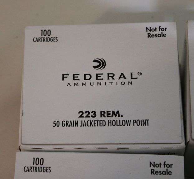 Federal .223 REM ammunition, 50 gr. JHP