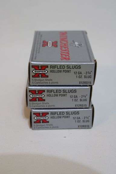 Winchester 12 gauge , HP slugs