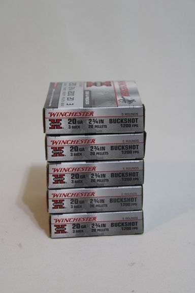 Winchester 20 gauge, 2 3/4" , No. 3 Buck