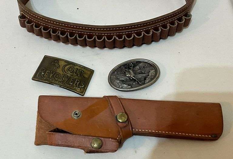 Leather cartridge belt, 38"?