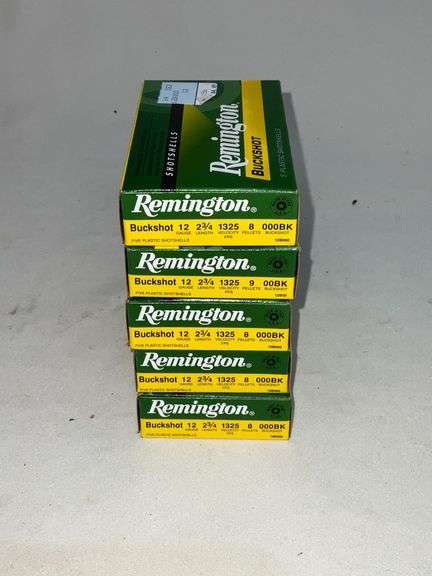 Remington 12 gauge 00 Buckshot, 2 3/4" , 5 rounds