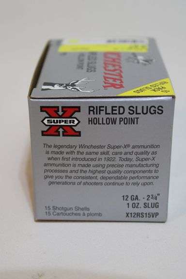 Winchester 12 gauge, HP slugs