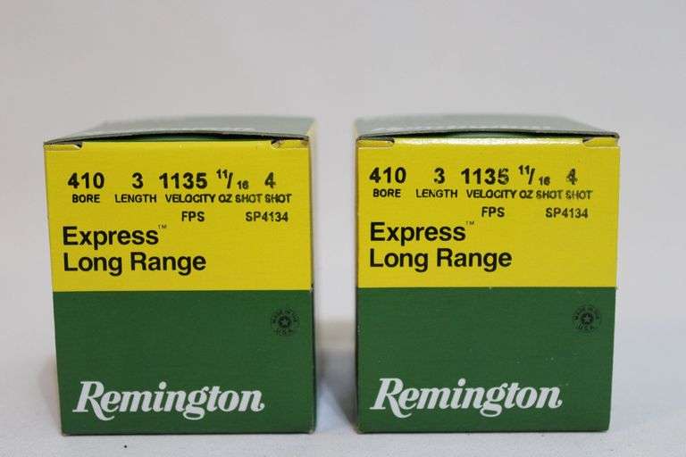 Remington 410 gauge, 3" No. 4 shot