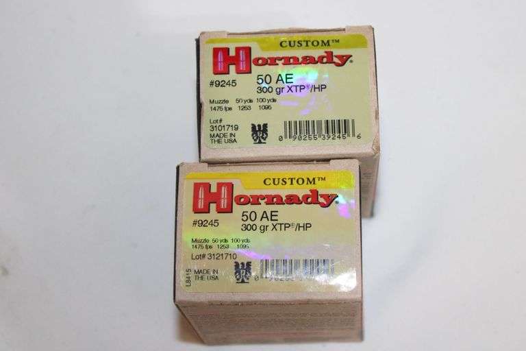 Hornady 50 AE, 300 gr. XTP/HP