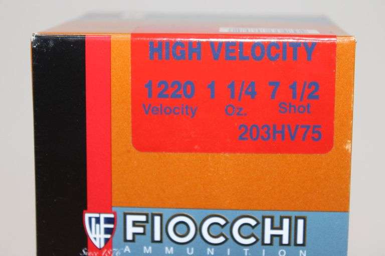Fiocchi 20 gauge, 7 1/2 shot High Velocity
