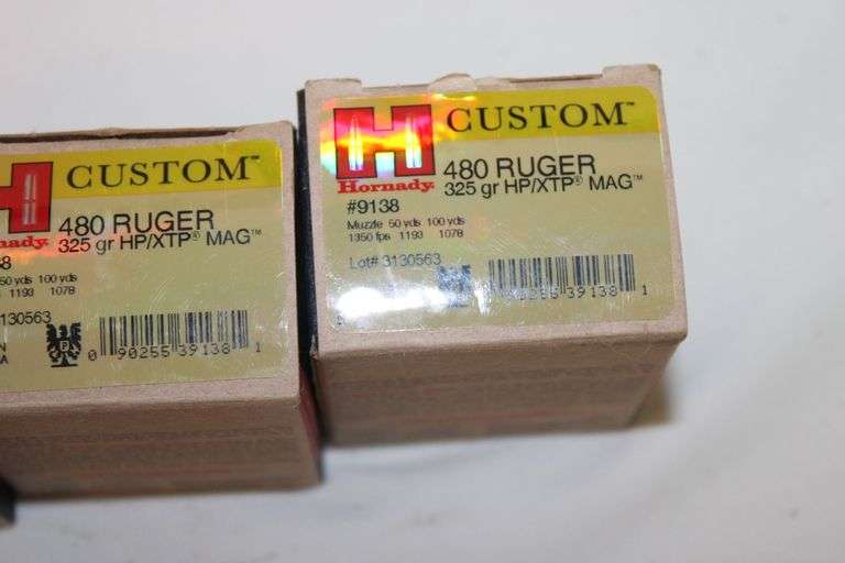 Hornady 480 Ruger, 325 gr. HP/XTP Mag