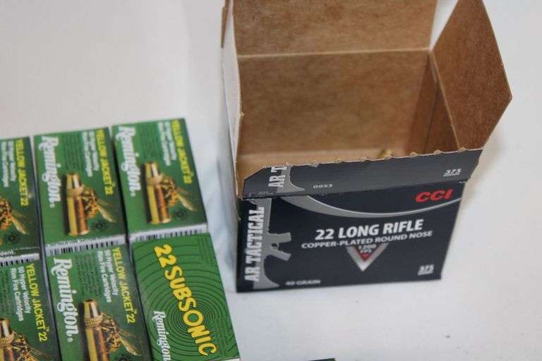 500 +/- rounds of .22 LR ammunition.