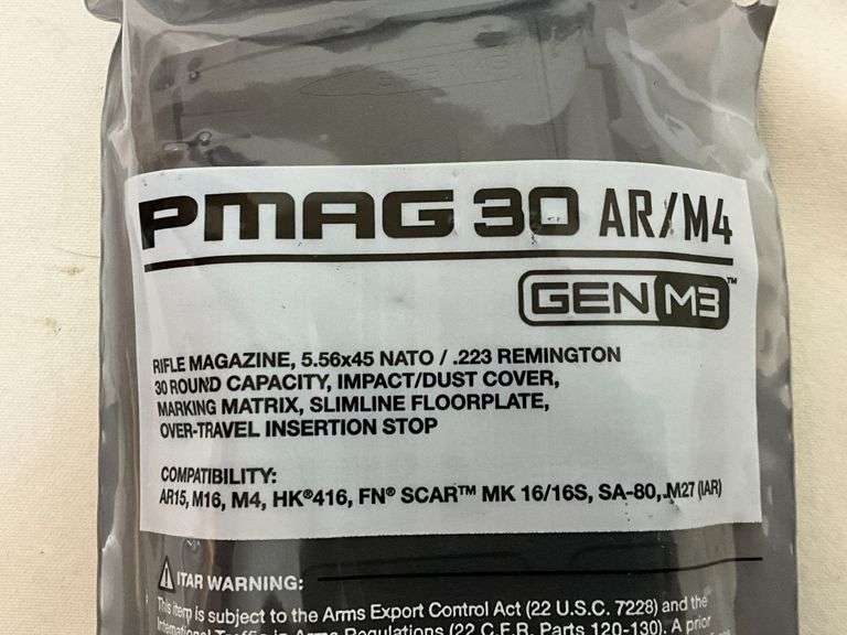 Two Magpul PMAG 30 AR/M4 GEN M3 magazines