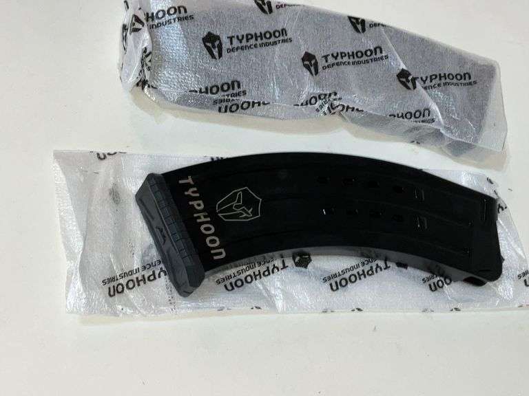Pair of 12 gauge shotgun Typhoon magazines