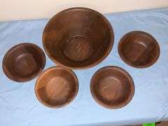 Quality Heirloom Walnut Bowls, Walnut Bowls Factory Store salad bowl set