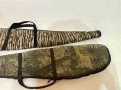 Pair of padded camo soft sided gun cases
