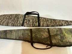 Pair of padded camo soft sided gun cases