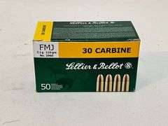 Sellier & Bellot 30 carbine FMJ 7.1 g 119 grs No. 2960