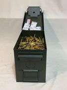 Metal ammo can with 1000 +/- rounds of 5.56, 62 grain green tips.