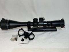 Sightron 4.5-14x42 with B-square mount with accessories