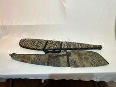 Pair of padded camo soft sided gun cases