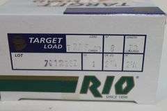 Rio target load, 12 gauge,8 shot, 2 3/4" shotgun shells, 25 rounds