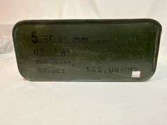 Military 5.56x45mm ammo in original can