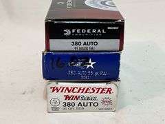 Winchester, Independence and Federal 380 AUTO 95 grain