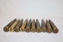 (10) 50 caliber ammunition rounds