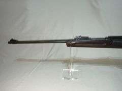 Military rifle, sporterized stock, make unknown