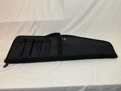Black Rain Ordnance padded gun case, mag pockets, strap damaged