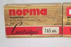 Norma 7.65 ARG, 150 grain soft point