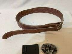 Leather cartridge belt, 38"?
