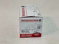 Winchester 40 S&W 165 grain FMJ